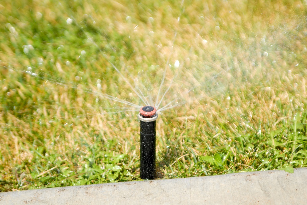 Pop up sprinkler from irrigation system design contractors Utah