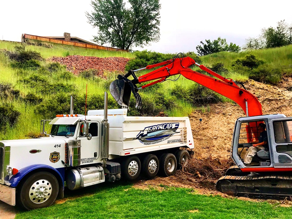 Excavation for landscape design services in Salt Lake City